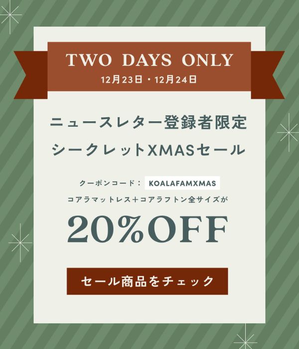 ニュースレター登録者限定キャンペーン|シークレットクリスマスセール
